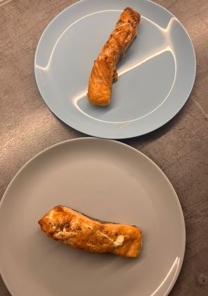 Смажений лосось в аерогрилі