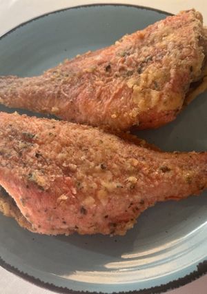 Смажений морський окунь