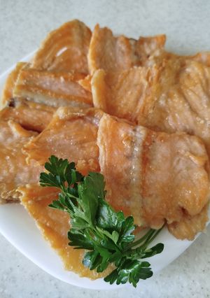 Смажений хребет лосося