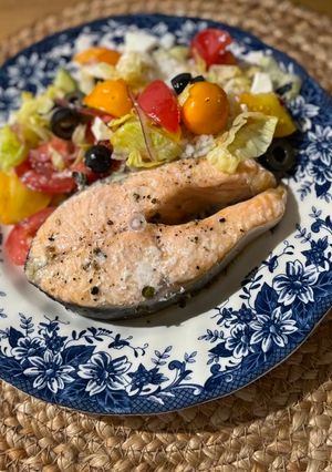 Стейк з лосося в духовці