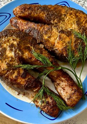 Смажені стейки сьомги