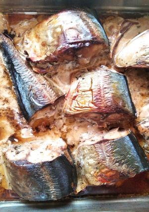 Ставріда (скумбрія) запечена у соєвому соусі