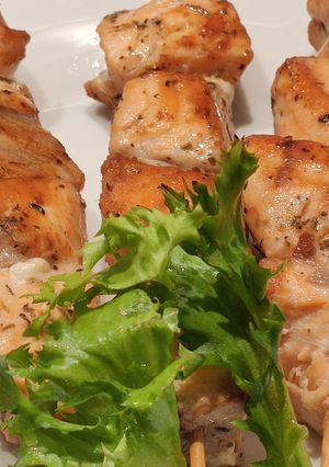 Сувлаки из лосося