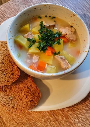 "Суп вершковий з лососем"