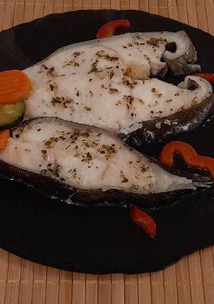 Стейки зубатки в духовці