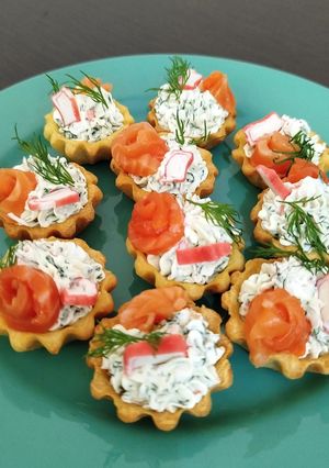 Тарталетки з морепродуктами