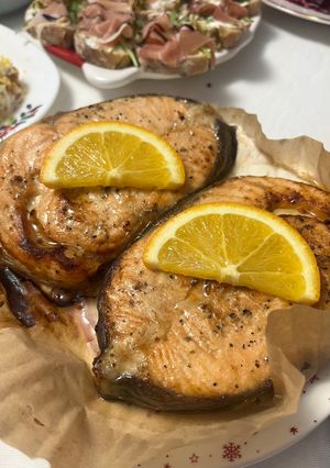 Сьомга в соусі теріякі