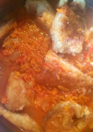 Хек в томатном соусе