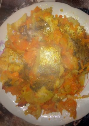 Хек запечений на морквяній подушці!