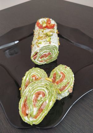 Шпинатний рулет