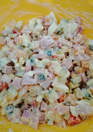 Олів'є з болгарським перцем