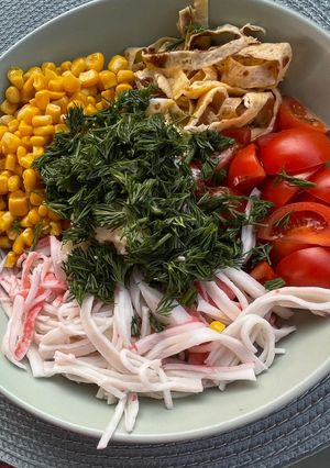 Легкий крабовий салат