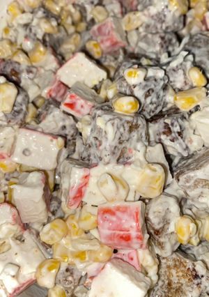 Салат з крабами (швидкий)