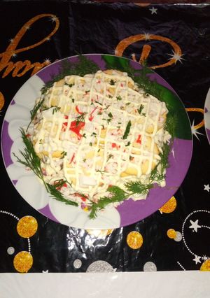 Салат із солоного крекера