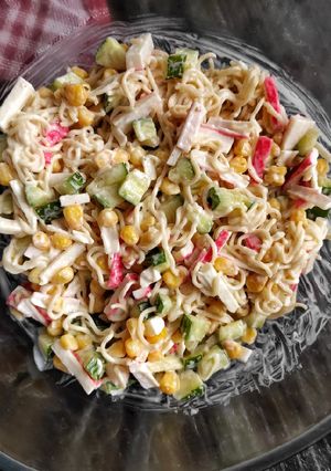 Салат з мівіною і крабовими паличками | Пісний рецепт|