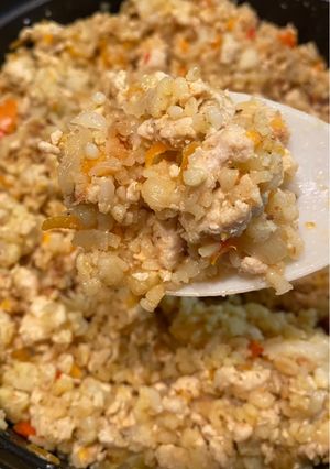 Булгур з фаршем та овочами