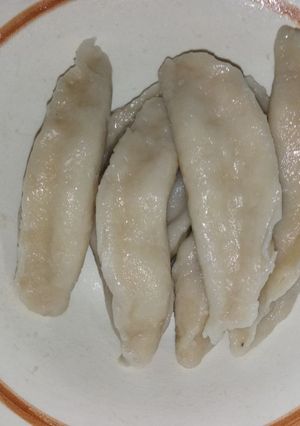 Вареники з свинячим фаршем на льняному борошні