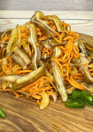Гострі мариновані свинячі вуха з овочами/Смачна бюджетна закуска до вашого столу)