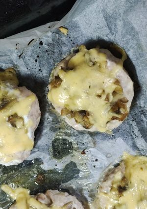 "Гнізда" з фаршу і грибів