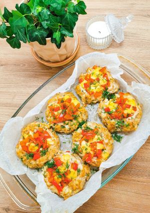 Гнізда з фаршу в духовці