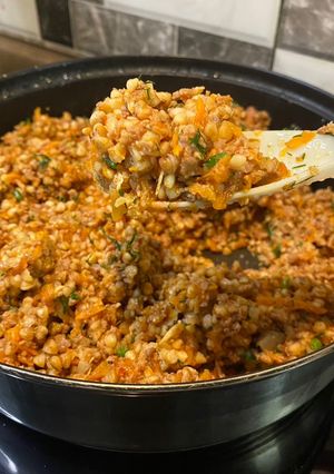 Гречка по-купецьки з фаршем