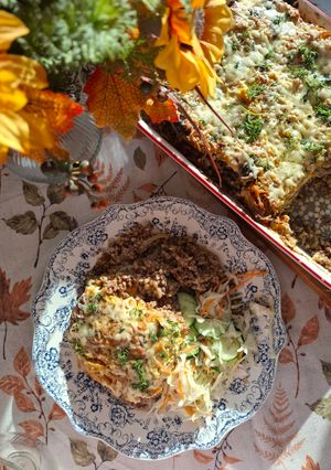 Гречка з свининою в одній формі для запікання