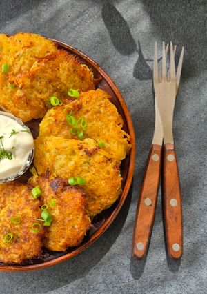 Деруни з м'ясом