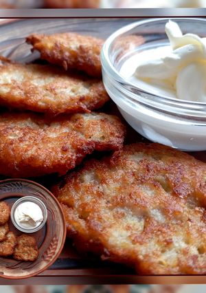 Деруни з м'ясом (ліниві)