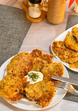 Деруни з фаршем