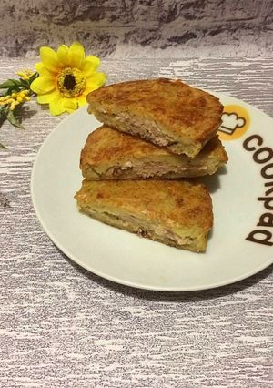 Деруни з м'ясом в духовці