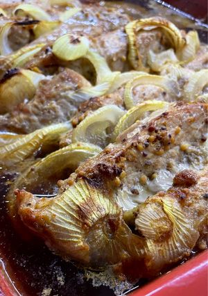 Запечена свинина в темному пиві