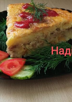 Запіканка в духовці з фаршем і картоплею