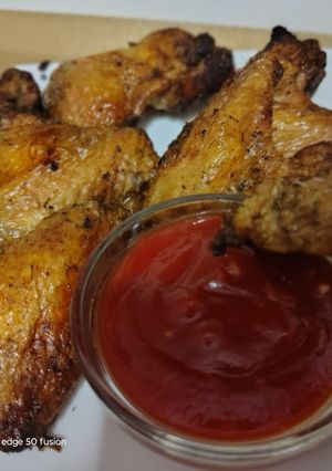 Запечені хрусткі курячі крильця