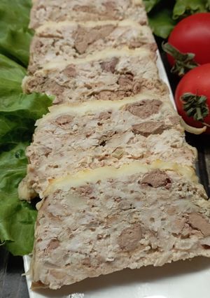 Запіканка куряча з фаршу і печінки