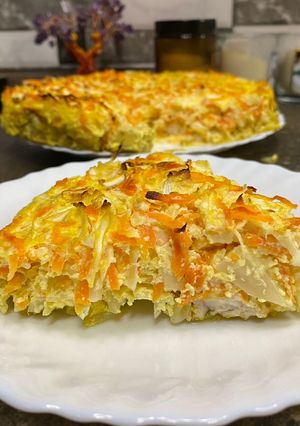 Запіканка з куркою та капустою