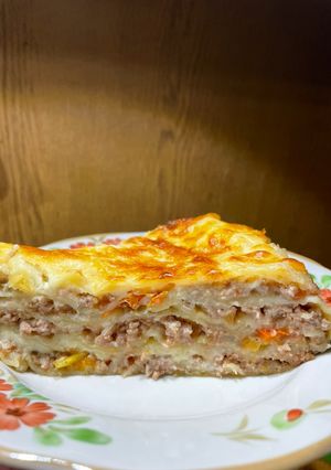Запіканка з лаваша та фаршу (а-ля лазанья)
