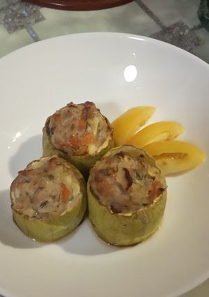 Кабачки фаршировані м'ясним фаршем