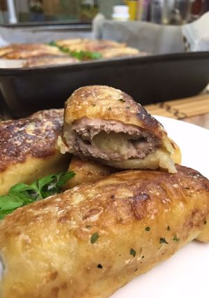 Картопляні рулетики з м‘ясом