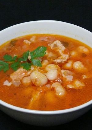 Квасолевий суп з м‘ясом