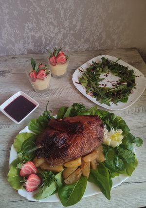 Качка запечена