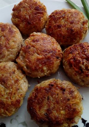 Котлети з тертої картоплі та фаршу