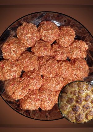 Котлети з яловичини з болгарським перцем і вермішеллю