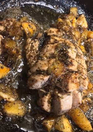 Курка з апельсинами