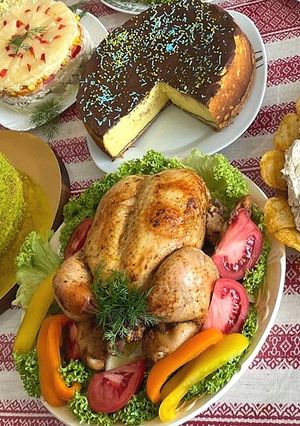 Курка запечена у духовці