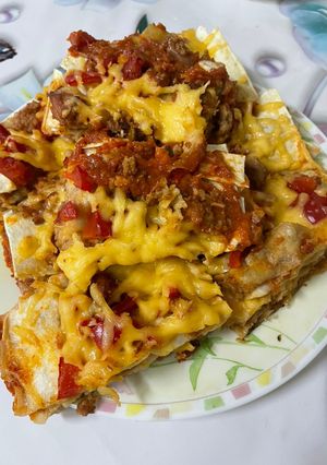 Лазанья із лаваша з томатним соком