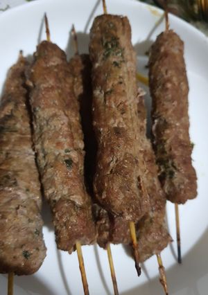 Люля-кебаб з баранини на мангалі