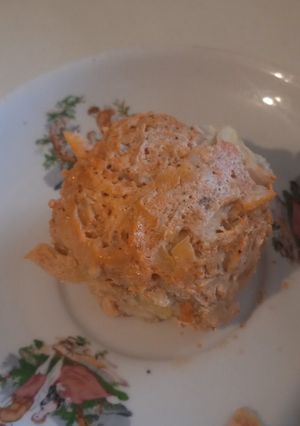 Ліниві голубці зі свининою та рисом тушковані у сметанно-томатному соусі