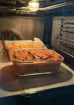 Літня запіканка з кабачками та баклажанами