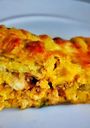 Мусака з курячим філе та баклажанами