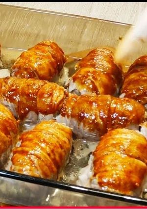 М’ясні рулетики з беконом